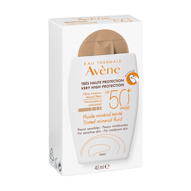 Avene Fluido Mineral con color FPS 50+ 40 ml — Imagen 3 de 4