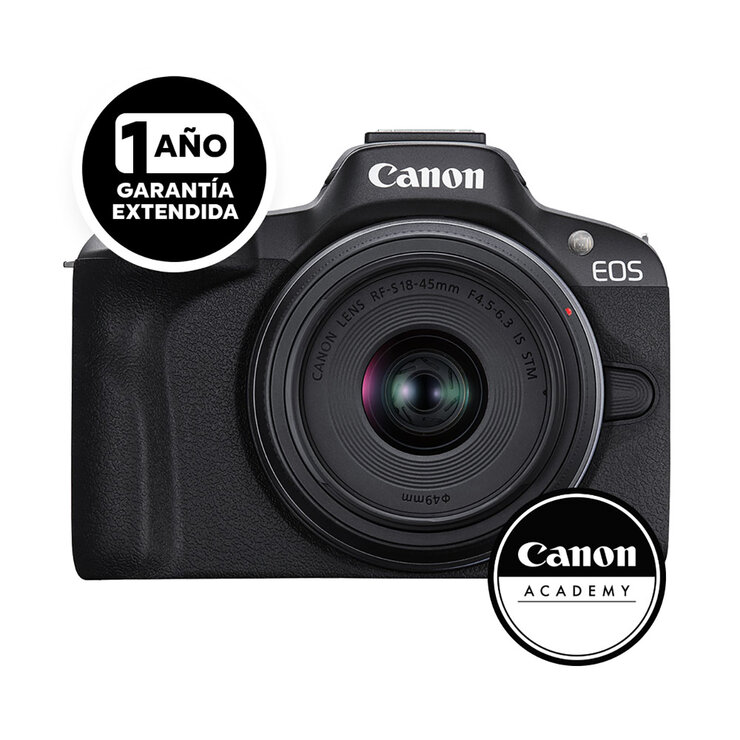 Canon EOS R50 RF-S 18-45mm F4.5-6.3 IS STM + Curso Linero ABC de Vlogger + Garantía extendida — Imagen 3 de 3