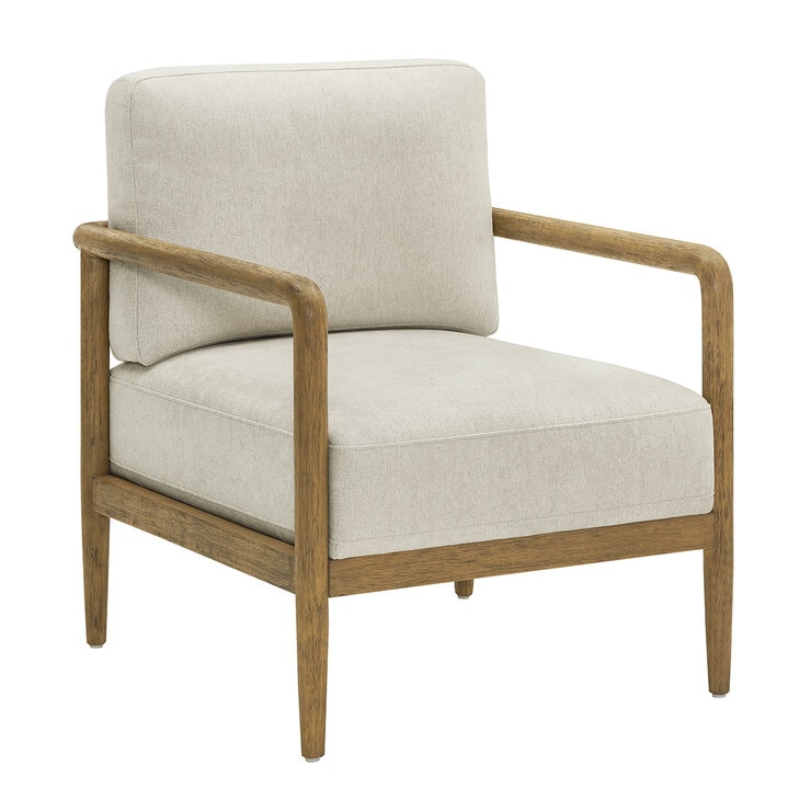 Thomasville, Silla de Tela con Estructura de Madera — Imagen 2 de 4