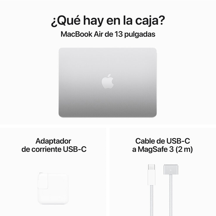 Apple MacBook Air 13" Chip M3 256GB Plata — Imagen 3 de 4