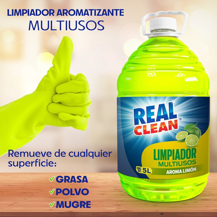Real Clean Limpiador Multiusos Aroma Limón 5 l — Imagen 2 de 3