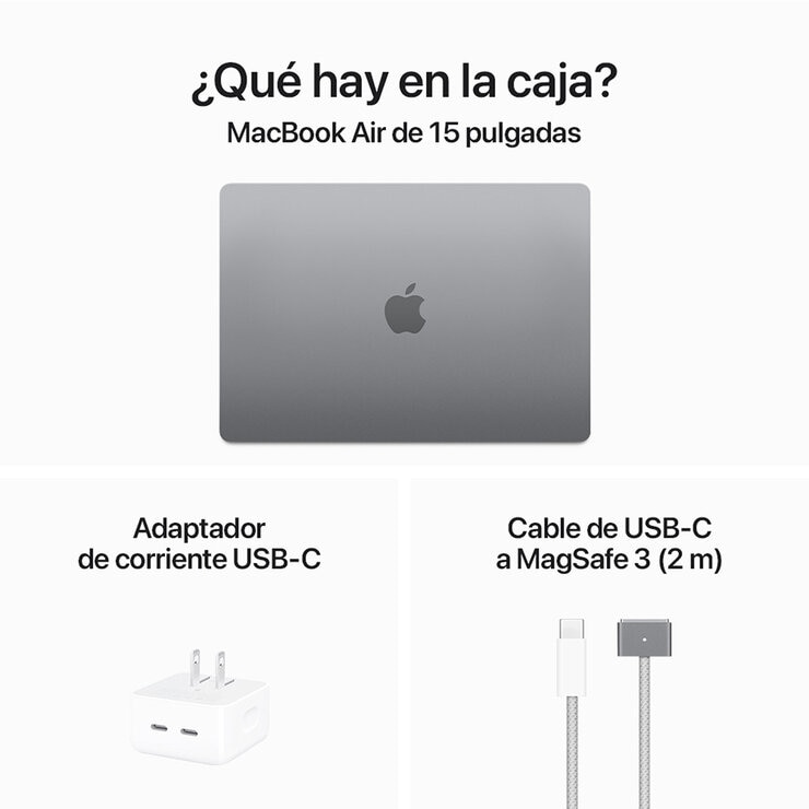 Apple MacBook Air 15" Chip M3 256GB Gris Espacial  — Imagen 4 de 4
