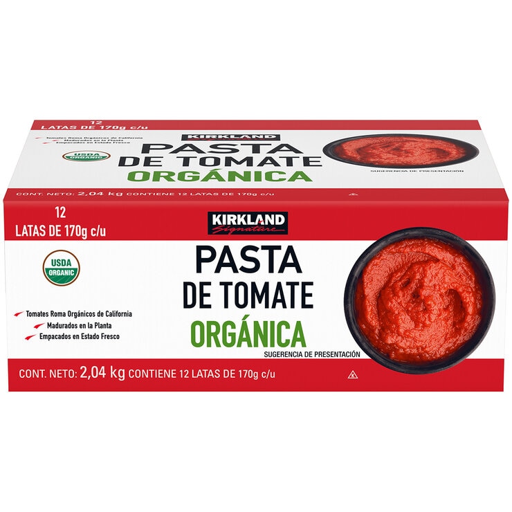 Kirkland Signature Pasta de Tomate Orgánica 12 pzs de 170 g — Imagen 1 de 3