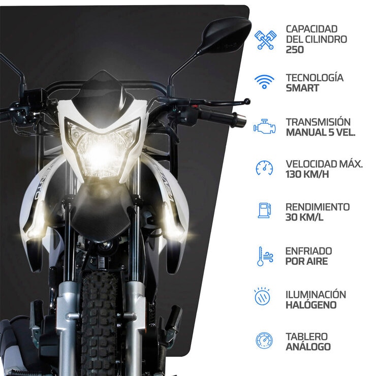 Vento Motocicleta Workman 250cc Blanca — Imagen 2 de 4