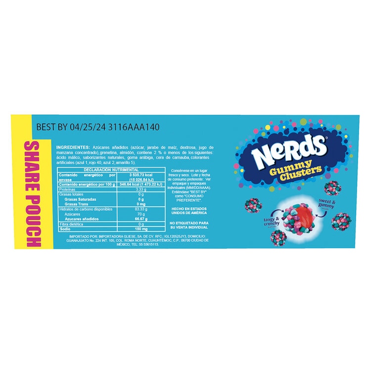 Nerds Gummy Clusters 1.02 kg  — Imagen 4 de 4