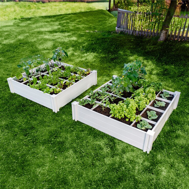 Vita Gardens huerto de dos piezas con rejilla guía — Imagen 1 de 4