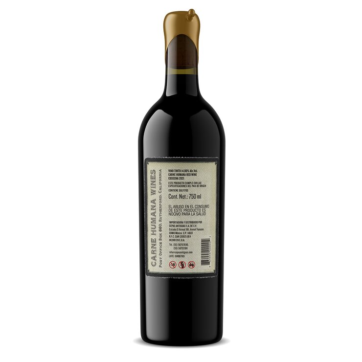Vino Tinto Carne Humana Cabernet Sauvignon 750ml — Imagen 2 de 2