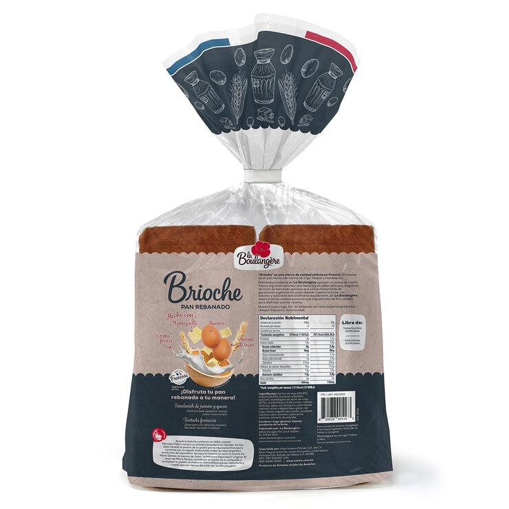 La Boulangere Pan Brioche Rebanado 450 g  — Imagen 4 de 4