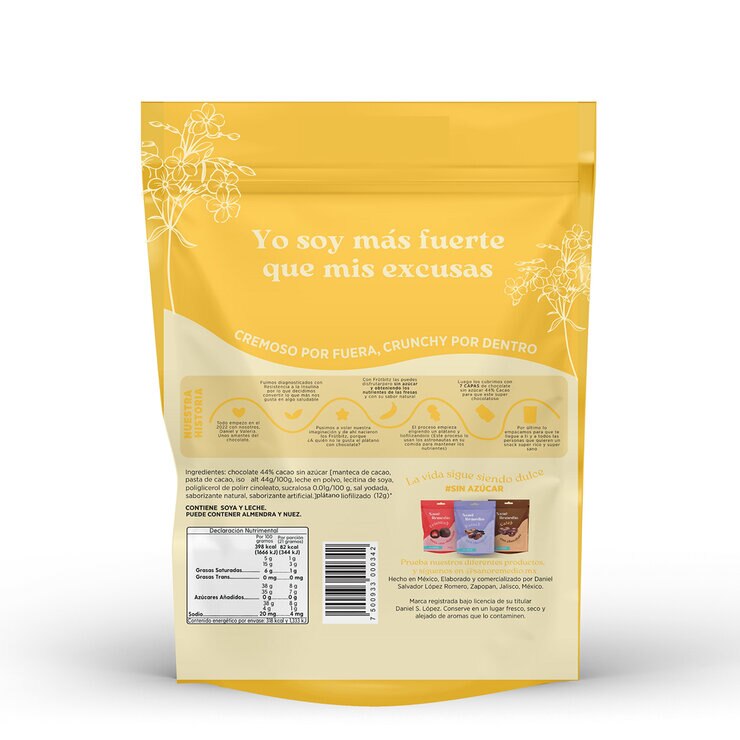 Frütbitz Plátano con Chocolate 400 g — Imagen 2 de 3