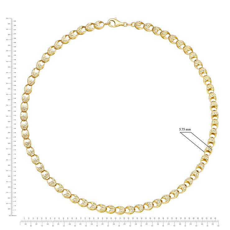 Cadena para Dama, 45.72cm, Oro Amarillo de 14k — Imagen 3 de 4