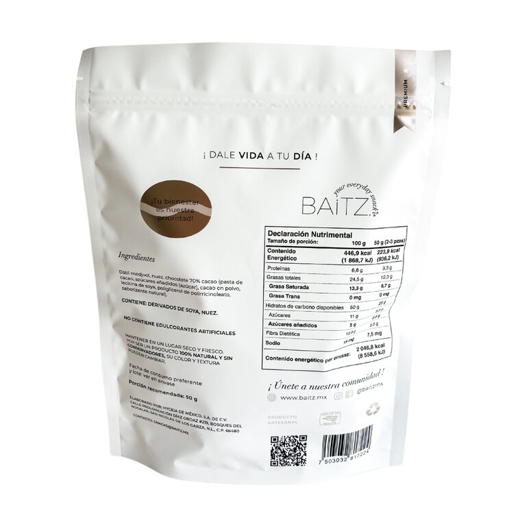 Baitz Choco Dates Rellenos de Nuez 458 g — Imagen 2 de 2