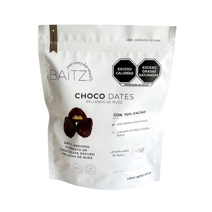 Baitz Choco Dates Rellenos de Nuez 458 g — Imagen 1 de 2