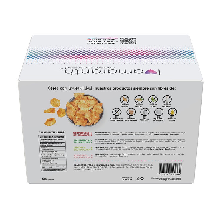 I Amaranth Chips con Amaranto 24 pzas — Imagen 2 de 4