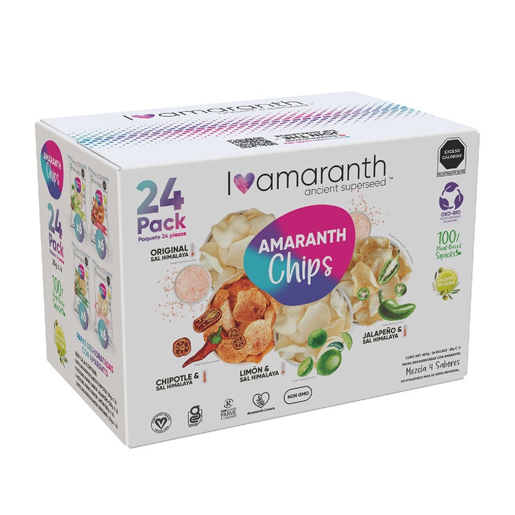 I Amaranth Chips con Amaranto 24 pzas — Imagen 3 de 4