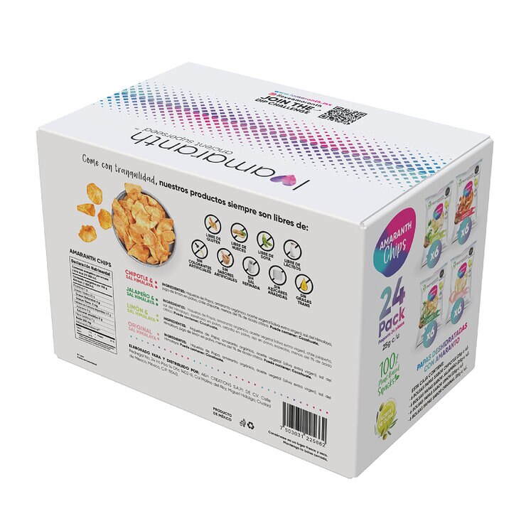 I Amaranth Chips con Amaranto 24 pzas — Imagen 4 de 4