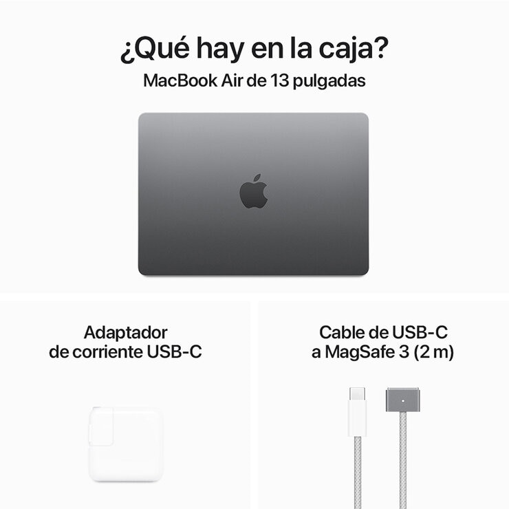 Apple MacBook Air 13" Chip M3 256GB Gris Espacial  — Imagen 3 de 4