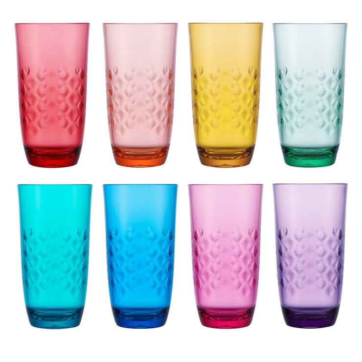 Juego de Vasos Acrílicos 8 Piezas — Imagen 2 de 3
