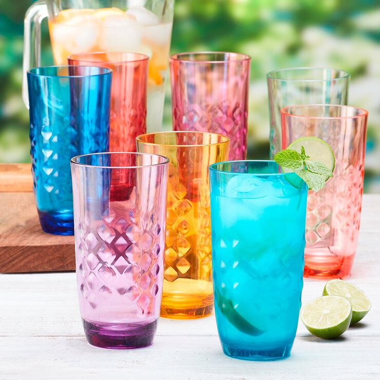 Juego de Vasos Acrílicos 8 Piezas — Imagen 1 de 3