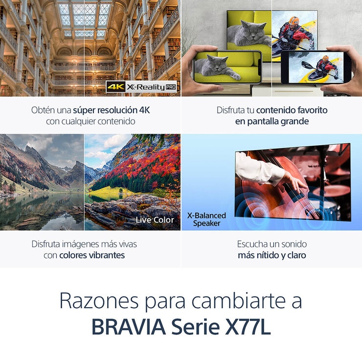 Sony Pantalla 50" UHD 4K Google TV — Imagen 3 de 4