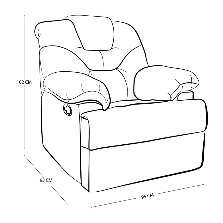 Violanti, Reclinable, Gris — Imagen 2 de 4
