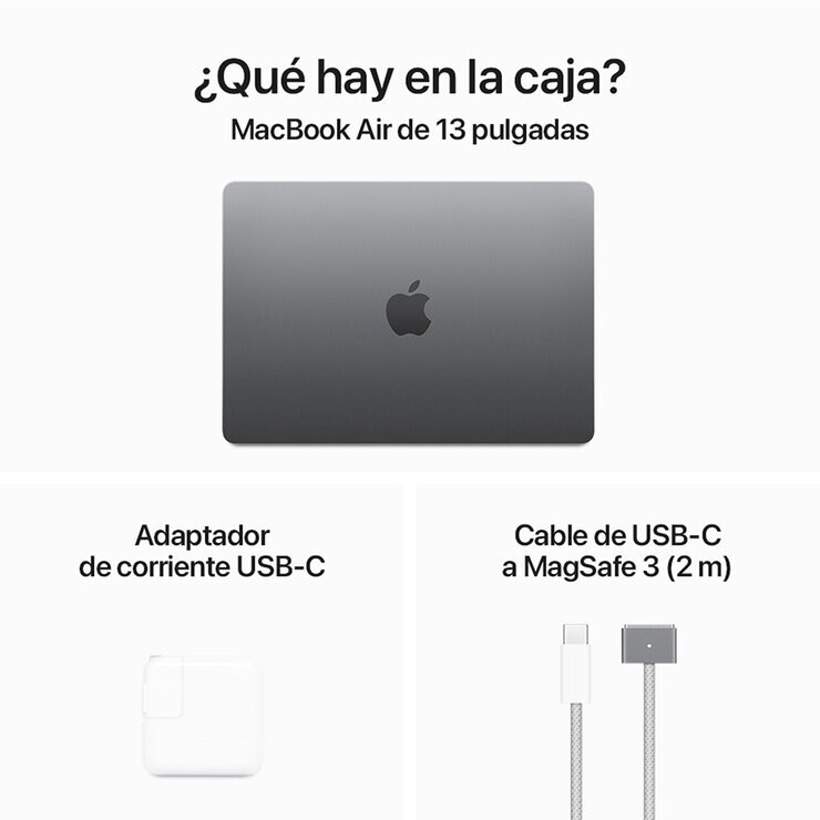 Apple MacBook Air 13" Chip M3 512GB Gris Espacial — Imagen 2 de 4