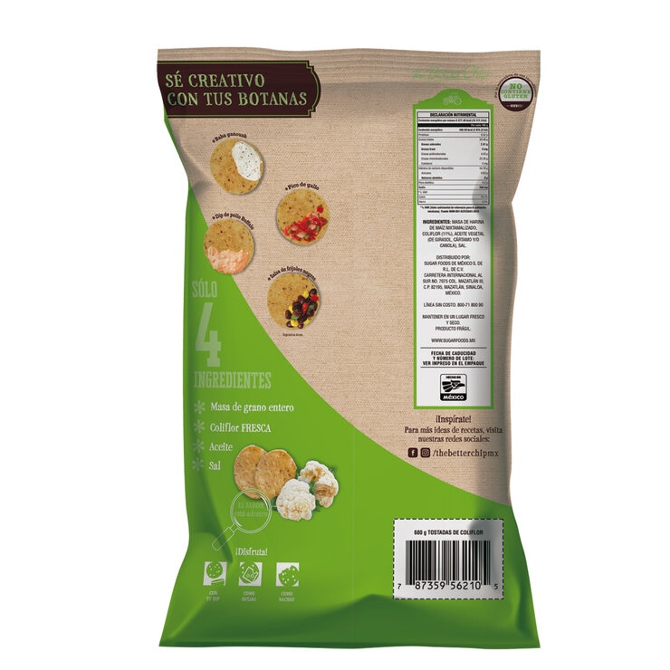 The Better Chip Coliflor Tostadas de Grano Entero 680 g — Imagen 2 de 2