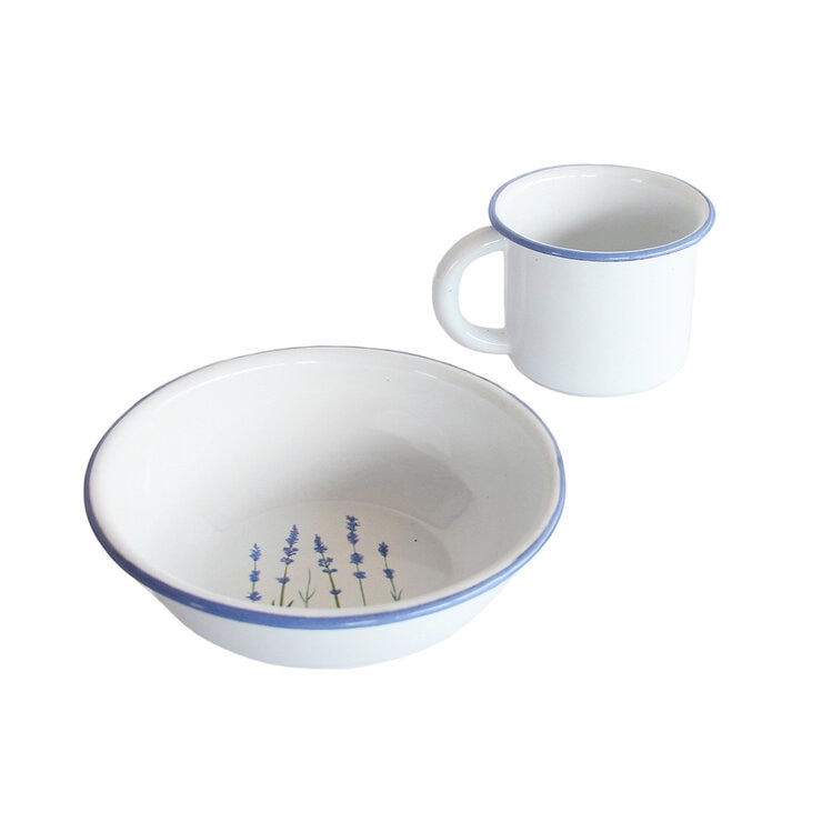 Vajilla Blanco/Lavanda, con Diseño, 24 Piezas — Imagen 4 de 4