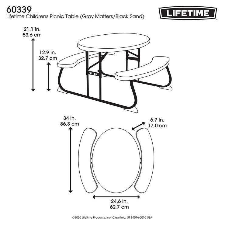 Lifetime, Mesa de Picnic para niños — Imagen 4 de 4