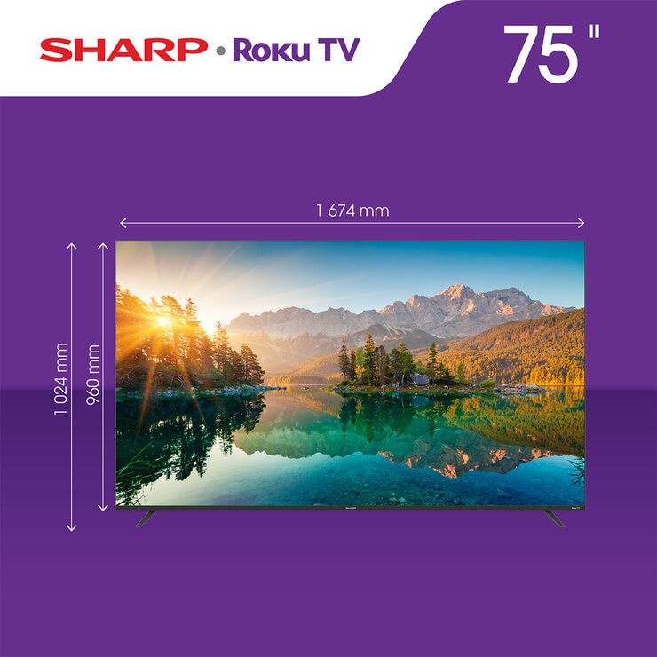 Sharp Pantalla 75" 4K UHD Smart TV — Imagen 2 de 3