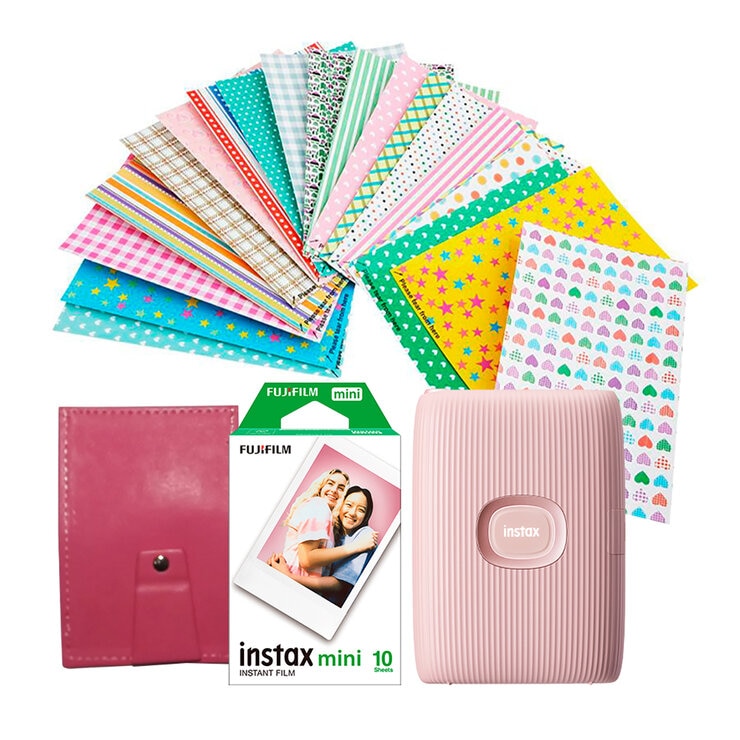 Fujifilm Bundle Impresora Instax Mini Link Rosa — Imagen 1 de 4