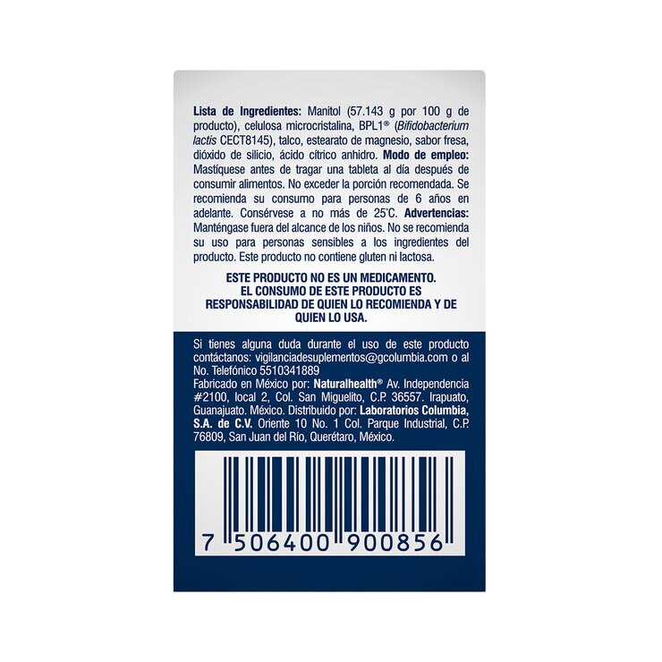 Microbiot Fit con 30 Tabletas Masticables — Imagen 3 de 3