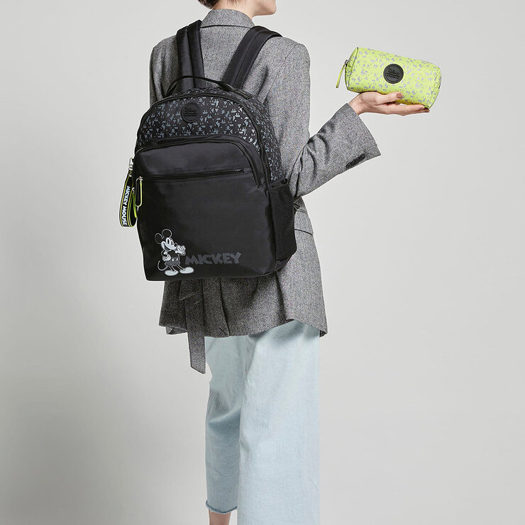 Piagui Mochila Juvenil de Mickey o Minnie con Lapicera — Imagen 2 de 4