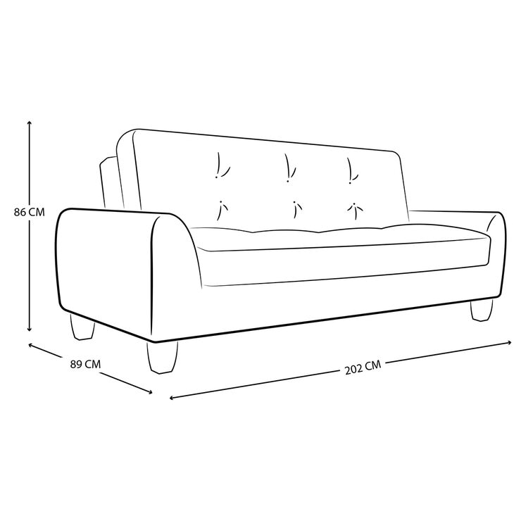 Violanti, Sofá Cama De Tres Plazas — Imagen 2 de 4