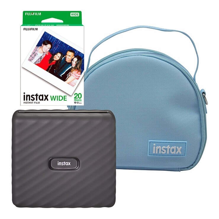 Fujifilm Bundle Impresora Instax Link Wide Gris — Imagen 1 de 4
