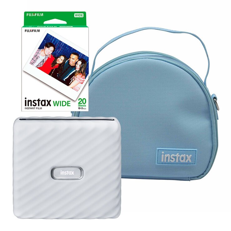 Fujifilm Bundle Impresora Instax Link Wide Blanco — Imagen 1 de 4