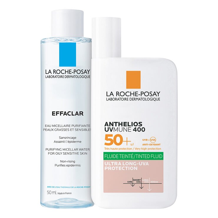 La Roche Posay Pack Anthelios UV Mune Oil Control Fluido TT + Effaclar Agua Micelar 50 ml — Imagen 3 de 3