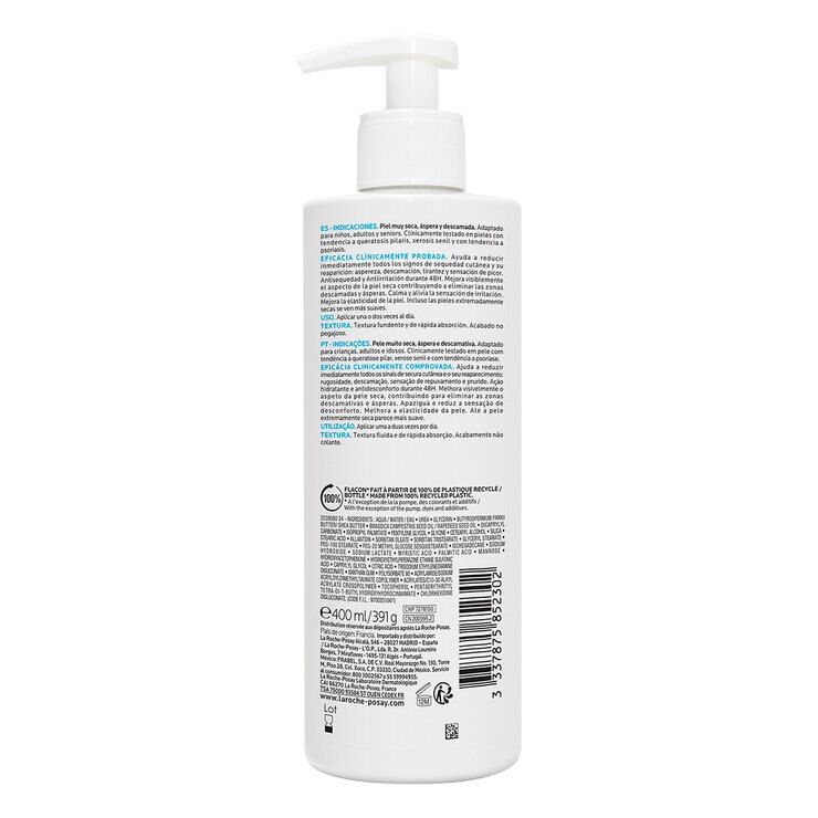 La Roche-Posay Lipikar Urea 10% 400 ml — Imagen 3 de 3
