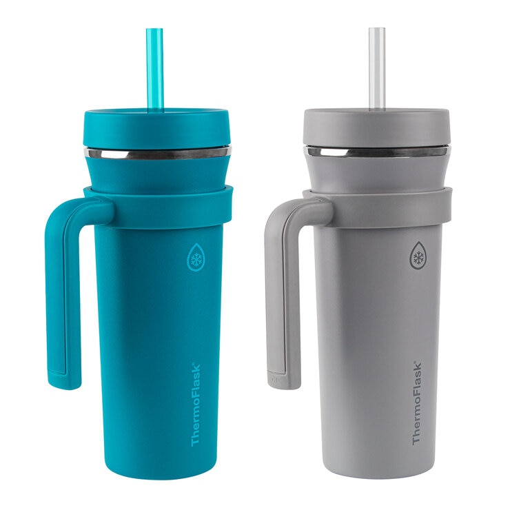 Thermoflask Juego de Vasos con Aislamiento con Popote de 950ml — Imagen 2 de 2