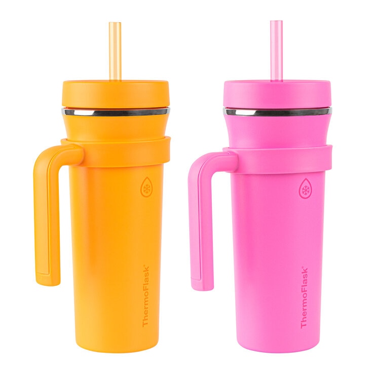 Thermoflask Juego de Vasos con Aislamiento con Popote de 950ml — Imagen 1 de 2
