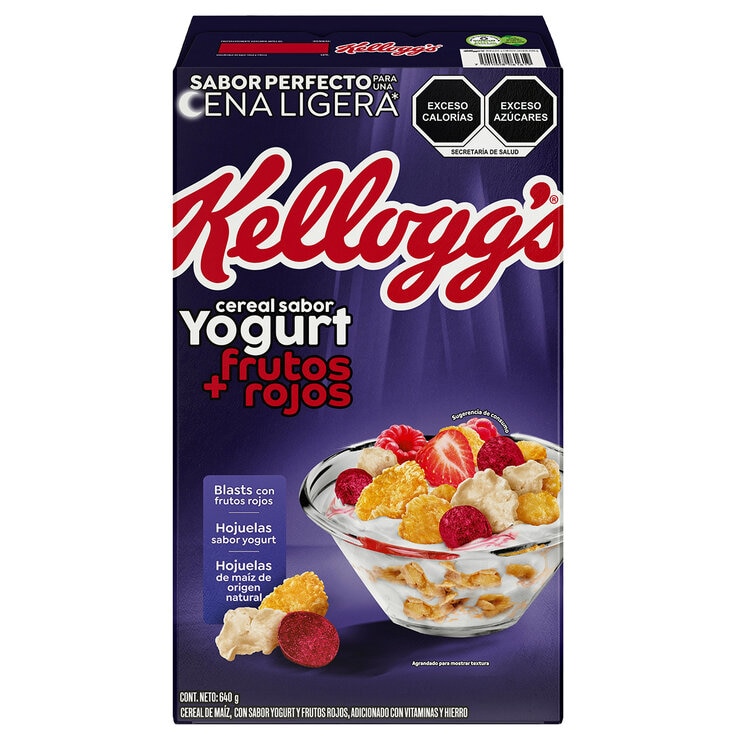 Kellogg's Cereal Sabor Yogurt Frutos Rojos 640 g — Imagen 1 de 4