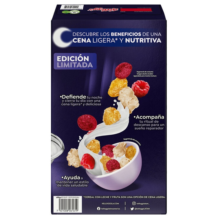Kellogg's Cereal Sabor Yogurt Frutos Rojos 640 g — Imagen 3 de 4