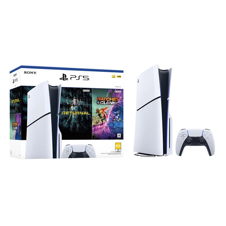 PS5 Bundle PlayStation 5 (Modelo Slim) con 2 Juegos - Standard + Charging Station — Imagen 1 de 4