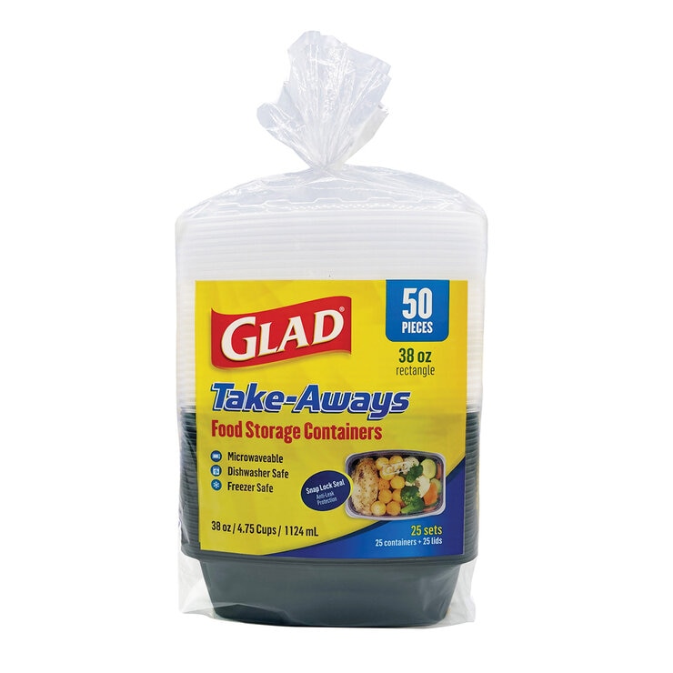 Glad Contenedor Para Almacenar Alimentos 50 pzs — Imagen 1 de 3