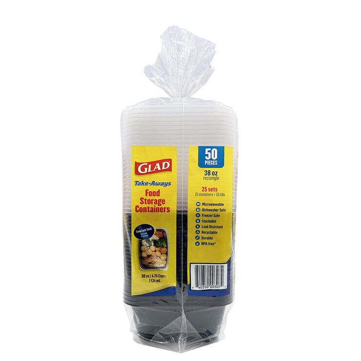 Glad Contenedor Para Almacenar Alimentos 50 pzs — Imagen 3 de 3