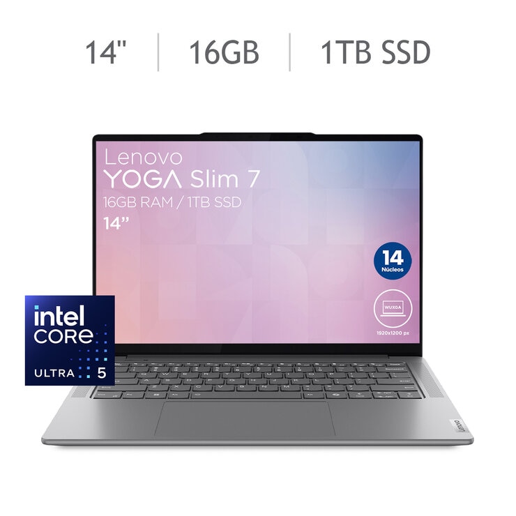 Lenovo Yogabook Slim 7 Laptop 14" Full HD Intel Core Ultra 5 16GB 1TB SSD — Imagen 1 de 4