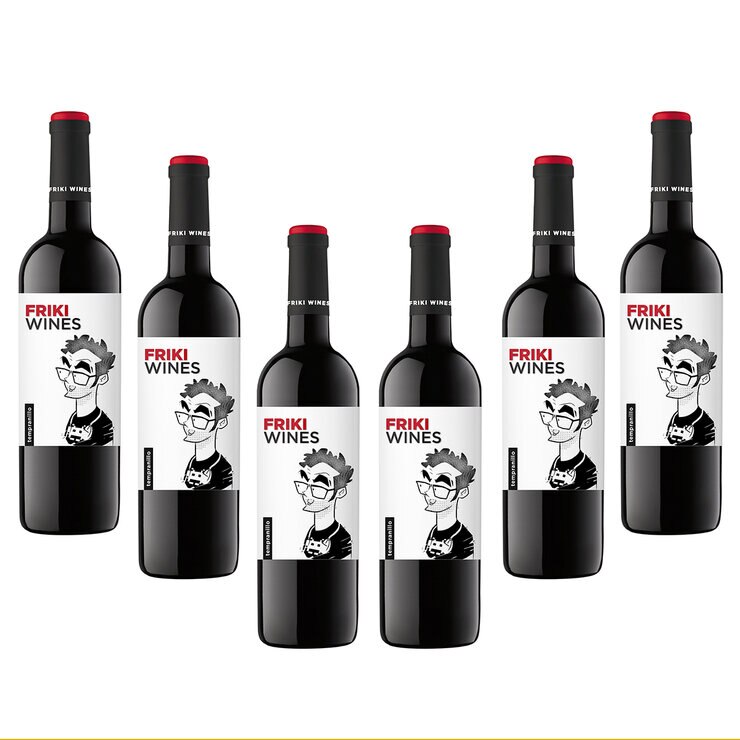 Vino Tinto Friki Wines Tempranillo 6/750 ml