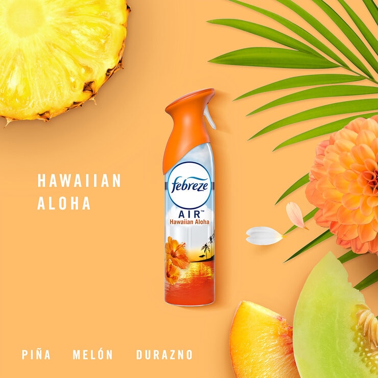 Aromatizante Febreze Air Linen & sky + Hawaiian aloha + Ocean + Kitchen odor eliminator 4 pzas de 250g — Imagen 3 de 4