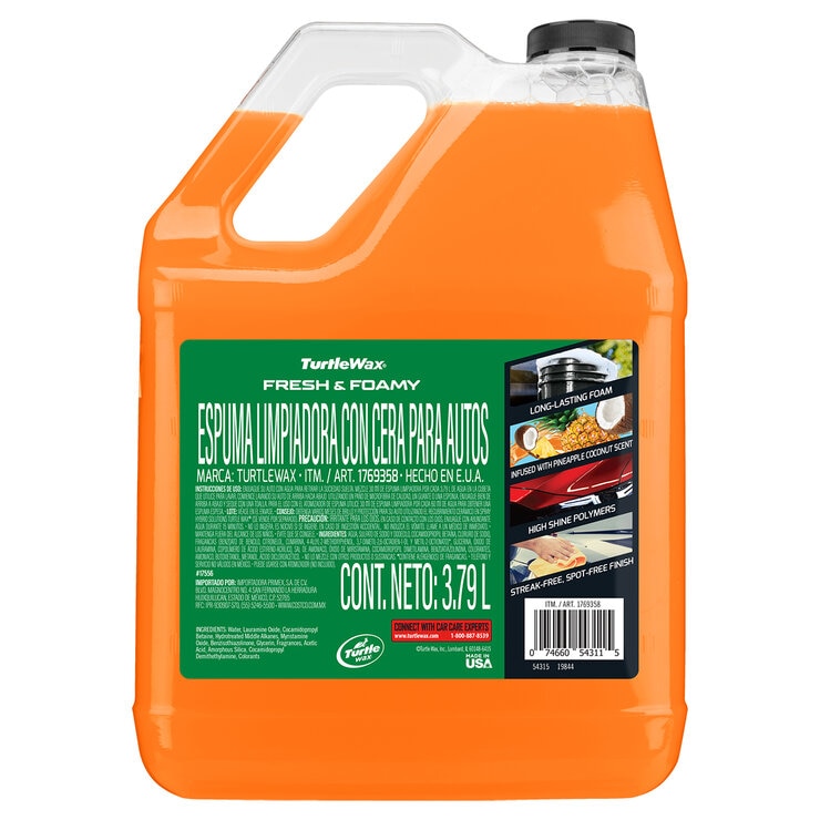Turtle Wax Shampoo Para Carro Con Cera — Imagen 4 de 4