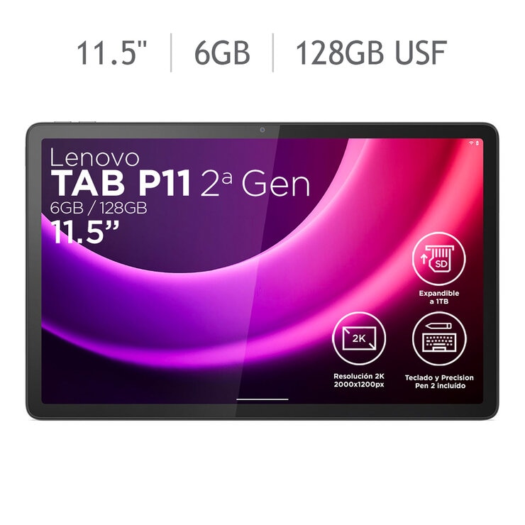 Lenovo P11 Tablet 2ᵃ Gen 11.5" 2K MediaTek Helio G99 6GB 128GB UFS + Precision Pen 2 + Teclado — Imagen 1 de 4
