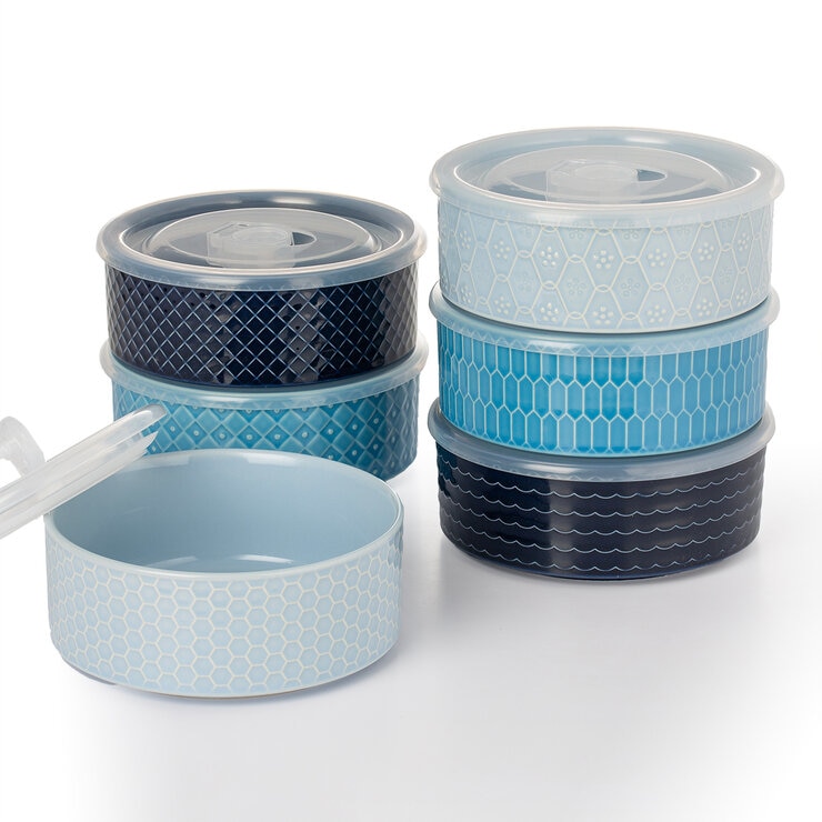 Signature Housewares Incorporated Recipientes Para Microondas Con Tapas — Imagen 2 de 2